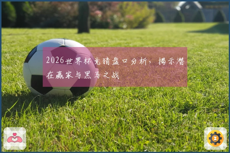 2026世界杯竞猜盘口分析，揭示潜在赢家与黑马之战